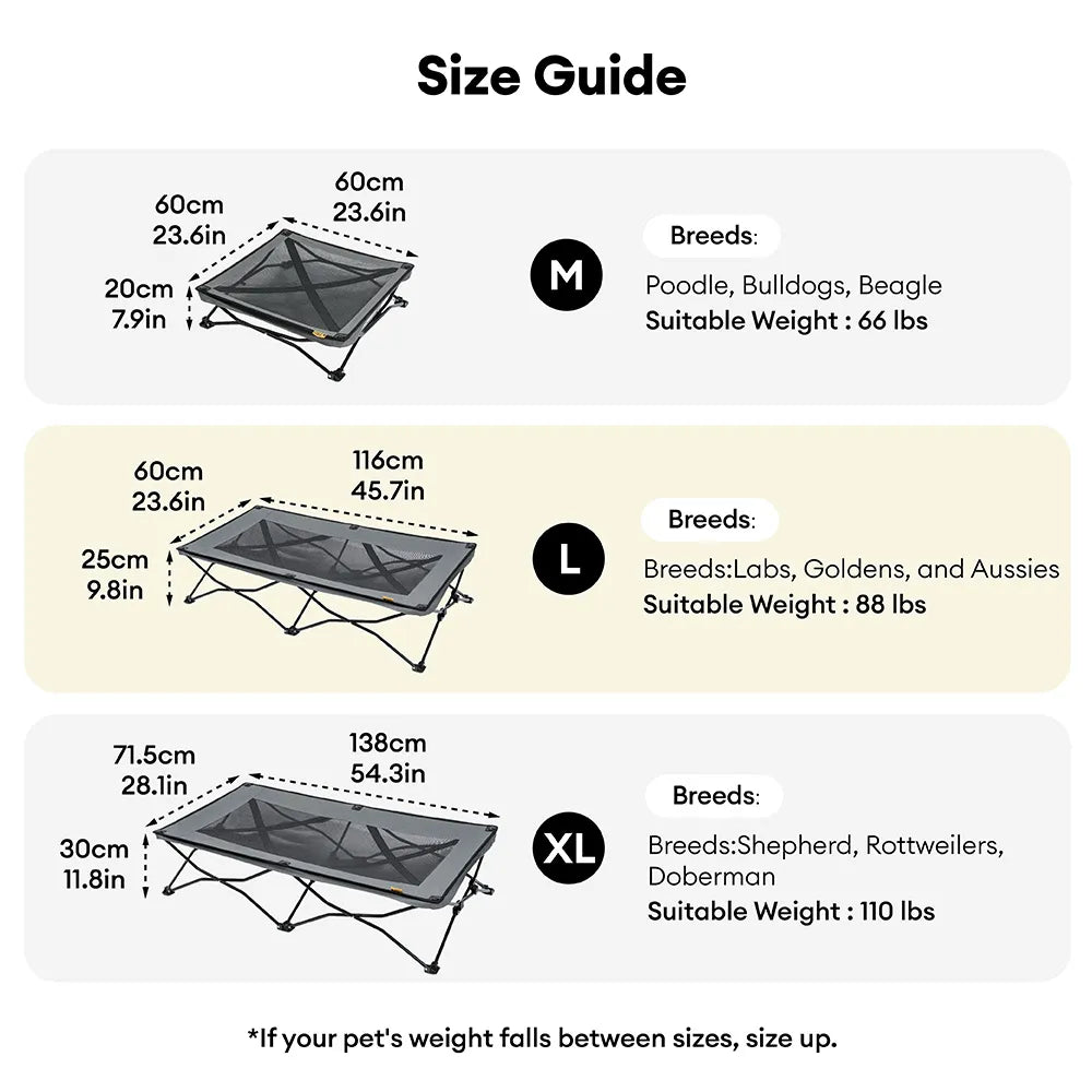 OUTDOORPAWS – Portable Pet Bed for Adventures and Getaways