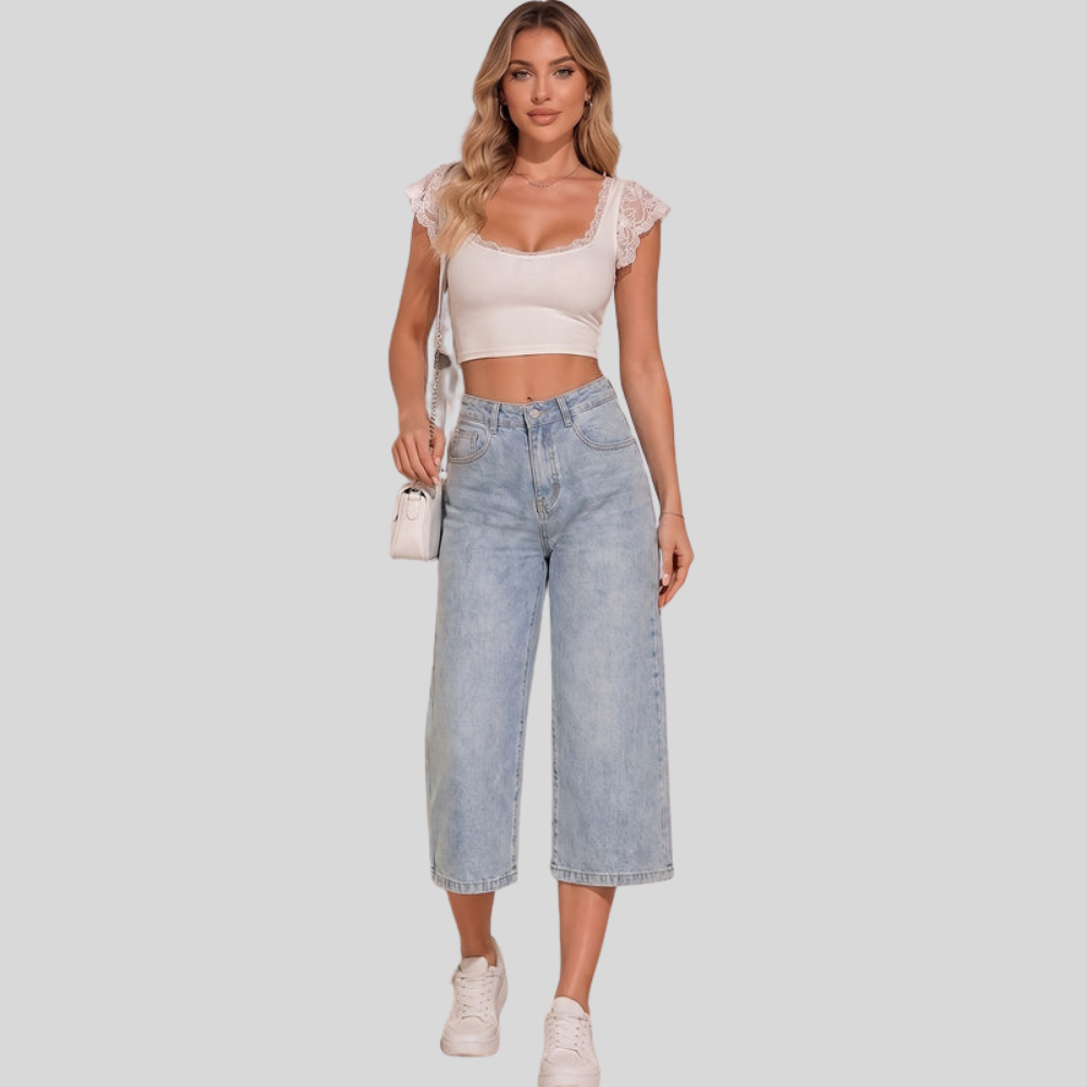 Denim Capri Summer Pants