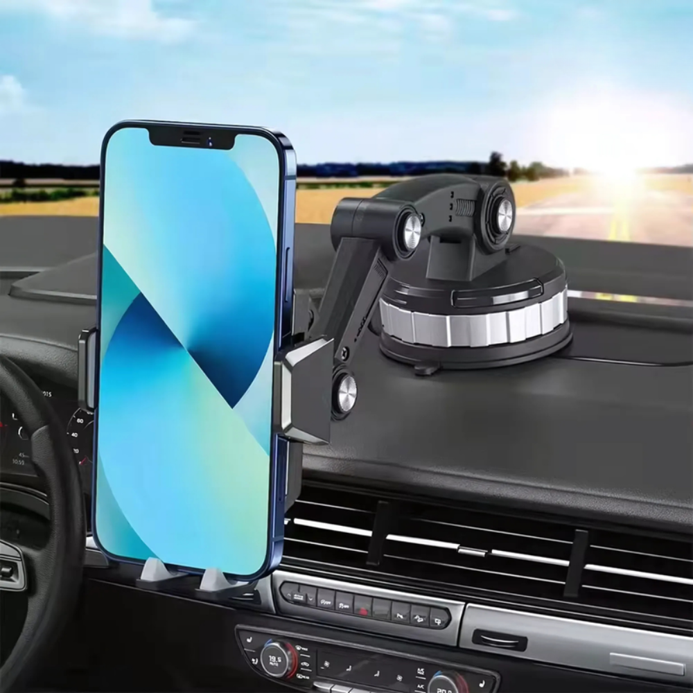 GRIPVAULT – Car Phone Mount with Strong Suction Hold