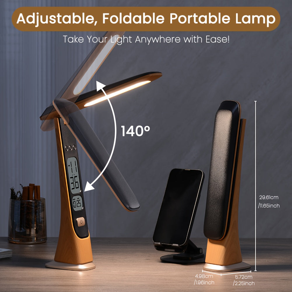 FLEXILUX - Rechargeable Table Lamp with Adjustable Brightness & Foldable Design 2
