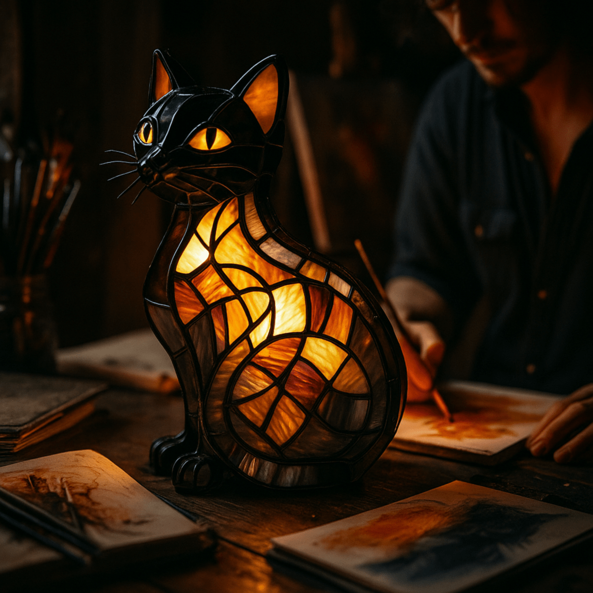LUMIPAWS – Playful LED cat night lamp with gentle ambient glow