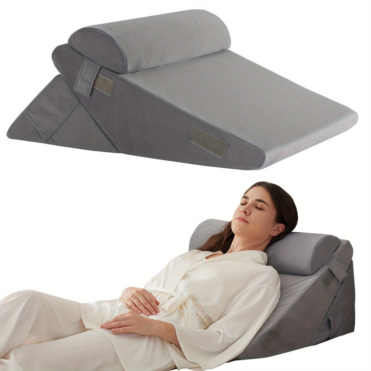 CLOUDREST – Adjustable Bed Wedge Pillow for Comfort, Support & Leg Elevation