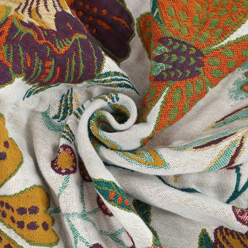 ROSEFIELD – Floral Gauze Blanket for Breathable Everyday Comfort