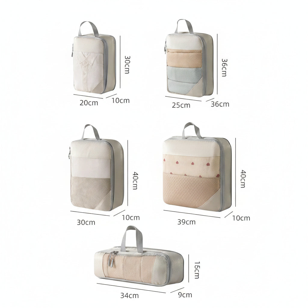 LUGGAGELIX – Travel Organizer Set for Efficient Packing and Easy Access