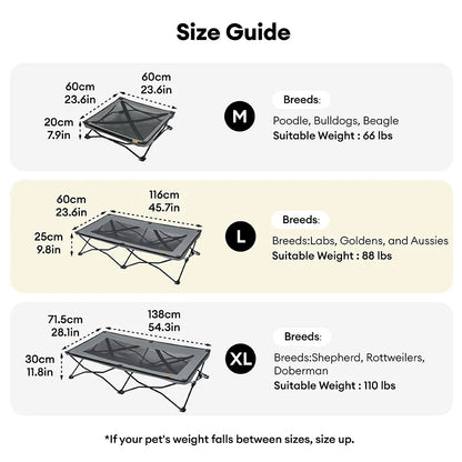 OUTDOORPAWS – Portable Pet Bed for Adventures and Getaways