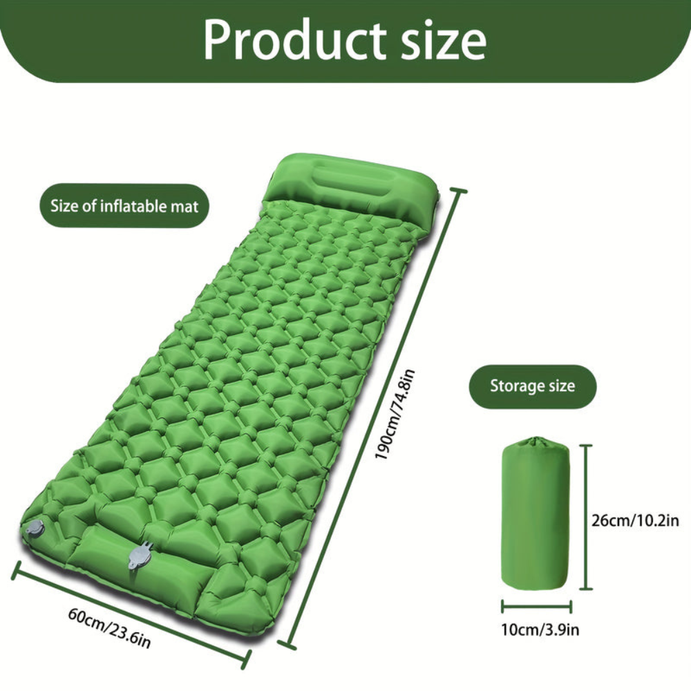 QUICKREST – Inflatable Sleeping Pad for Lightweight Outdoor Hike Comfort