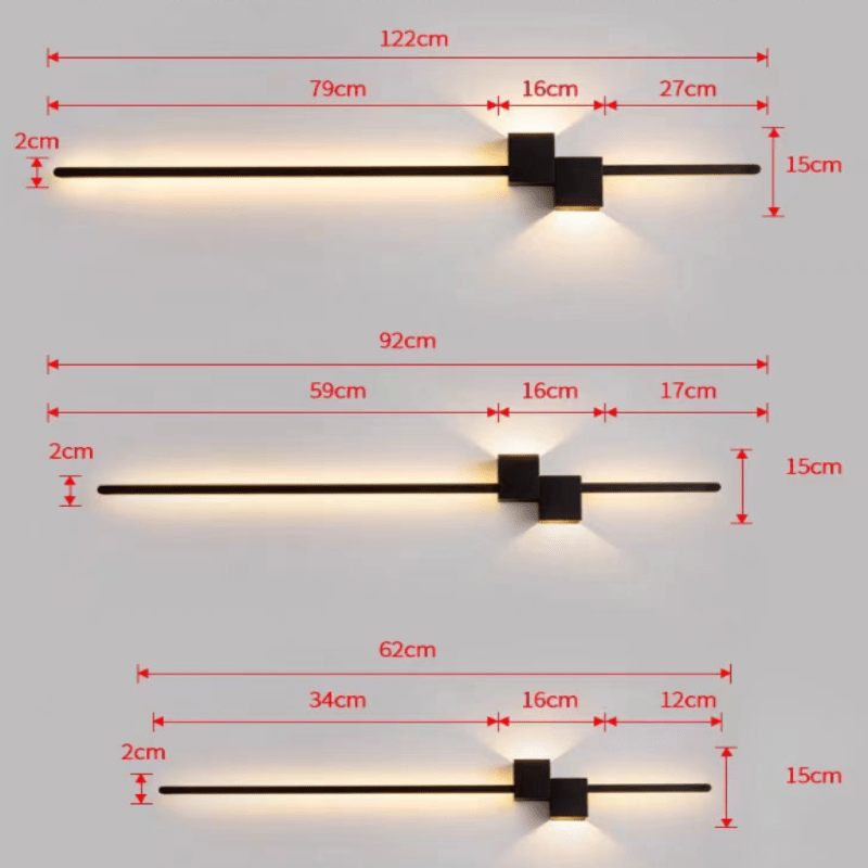 LINELUX – Minimalist LED wall lamp for modern ambience