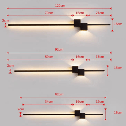 LINELUX – Minimalist LED wall lamp for modern ambience