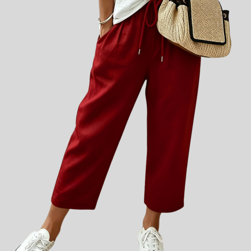 Cropped Office Wide Pants
