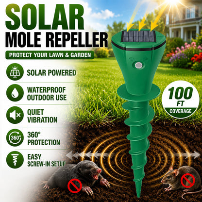 GARDGUARD – Solar Mole Repellent for Reliable Garden Protection