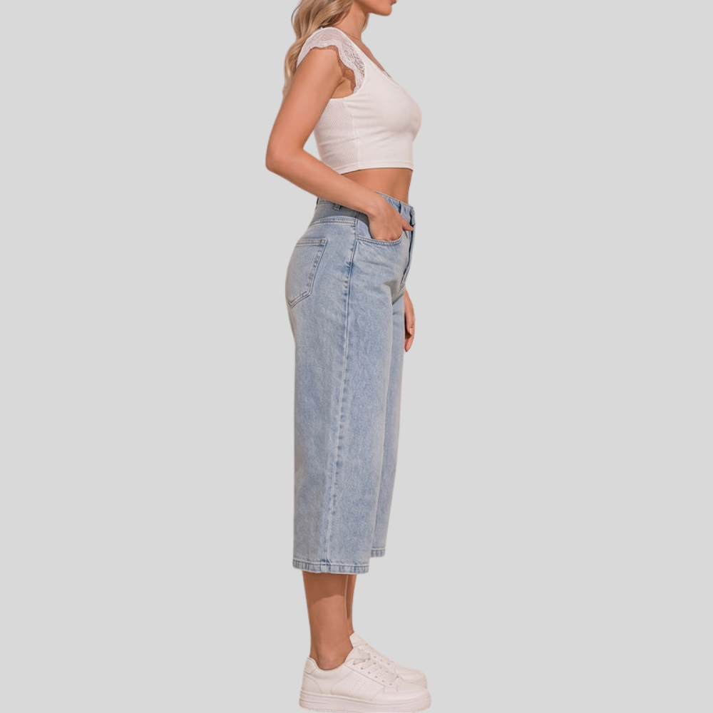 Denim Capri Summer Pants