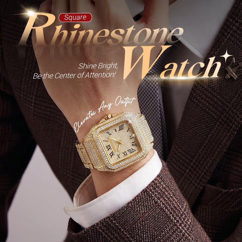GLAMORA – Rhinestone Watch for Timeless Everyday Elegance
