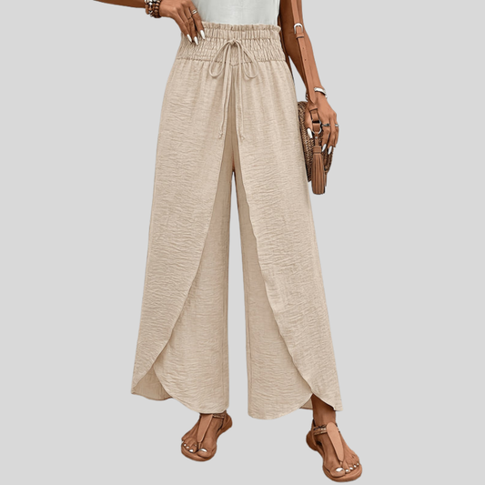 Split Palazzo Wide Pants