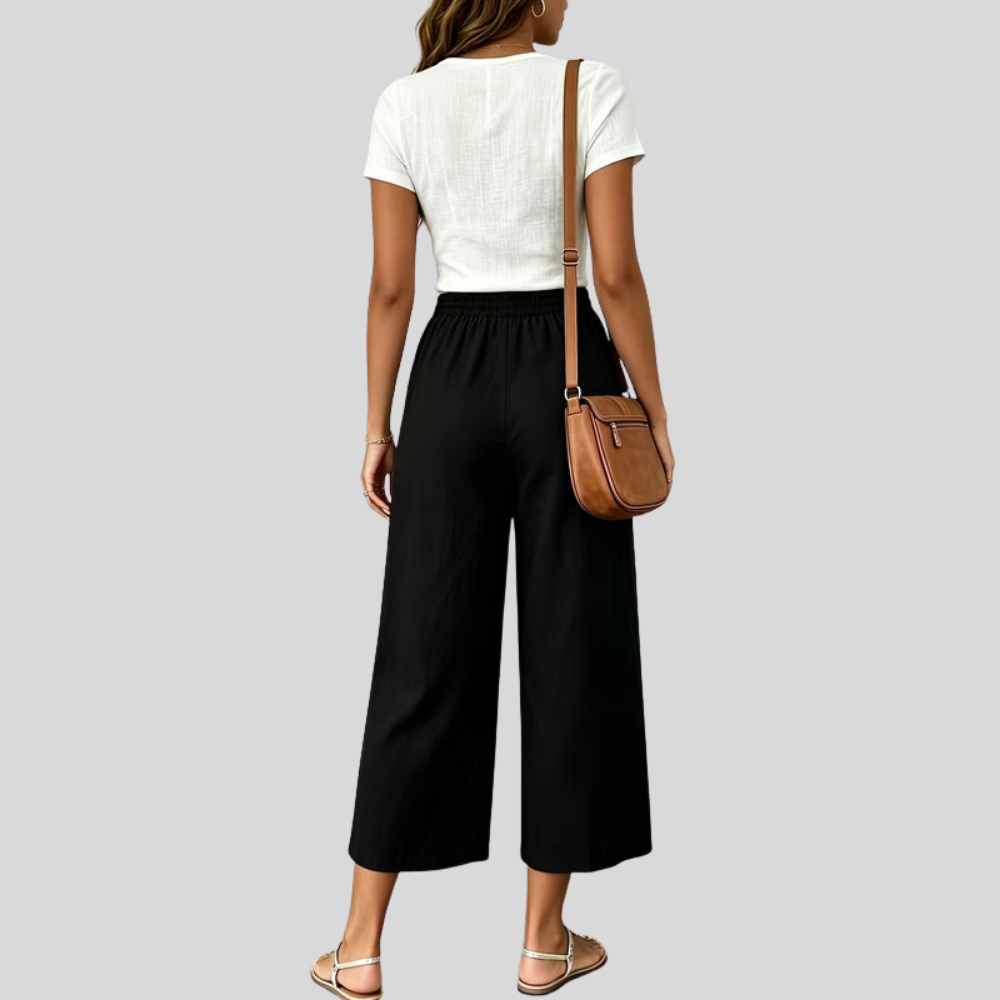 Casual Capri Wide Pants