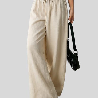Drawstring Wide Leg Pants