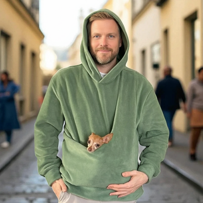 PAWHUG HOODIE – Wearable Pet Carrier Hoodie for Cozy Cuddles