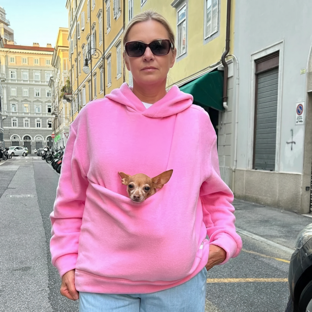 PAWHUG HOODIE – Wearable Pet Carrier Hoodie for Cozy Cuddles