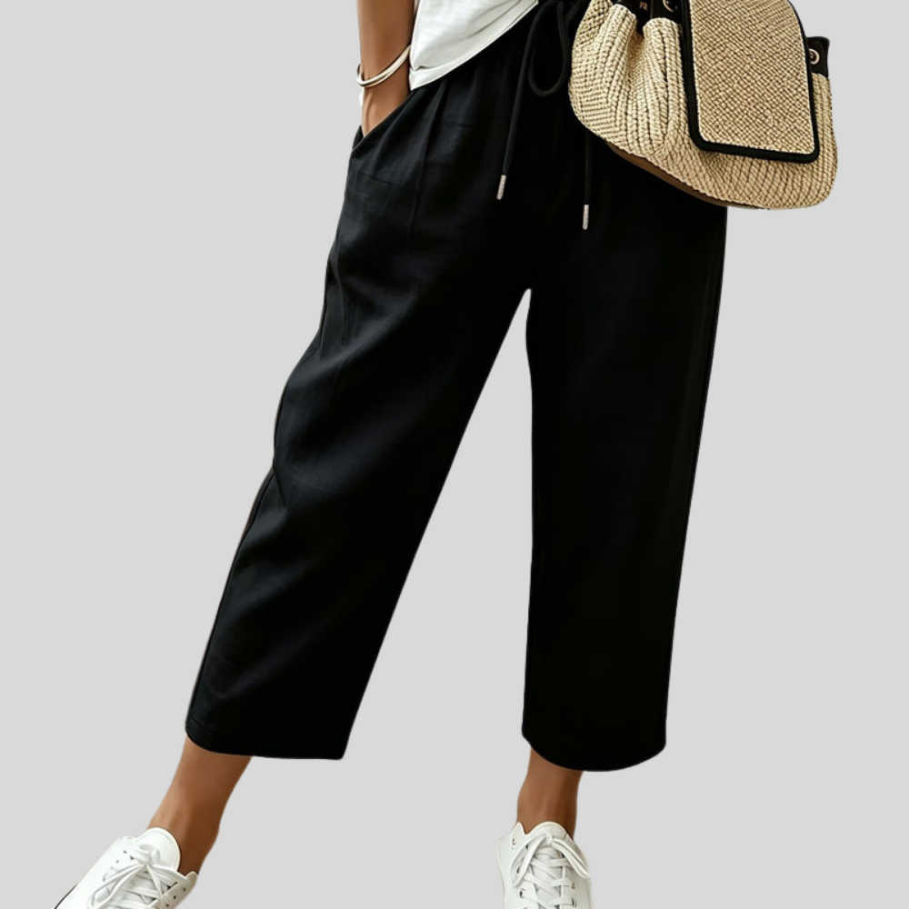 Cropped Office Wide Pants