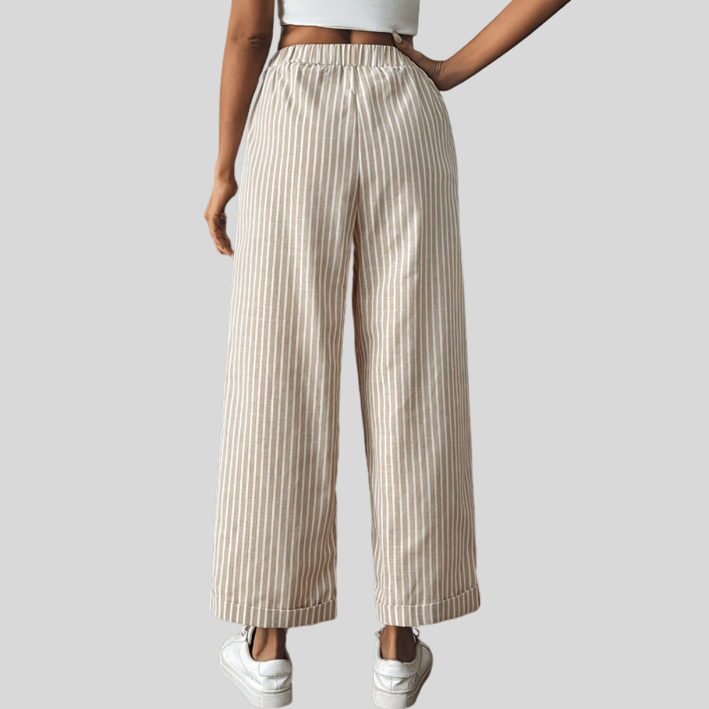 Striped Straight Leg Pants