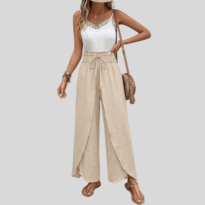 Split Palazzo Wide Pants