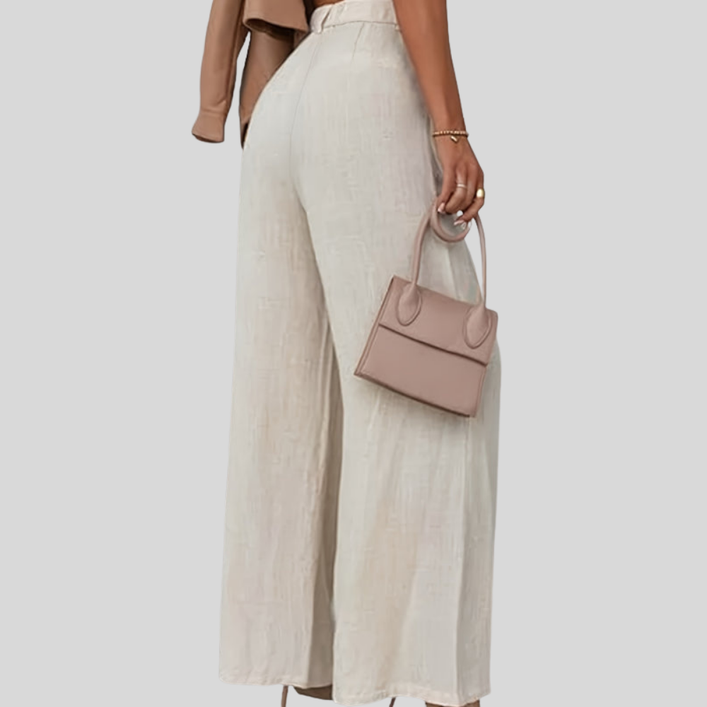 Pleated High Waist Pants