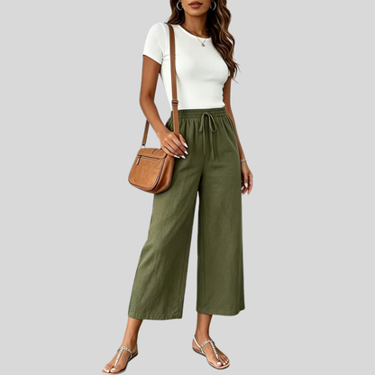 Casual Capri Wide Pants