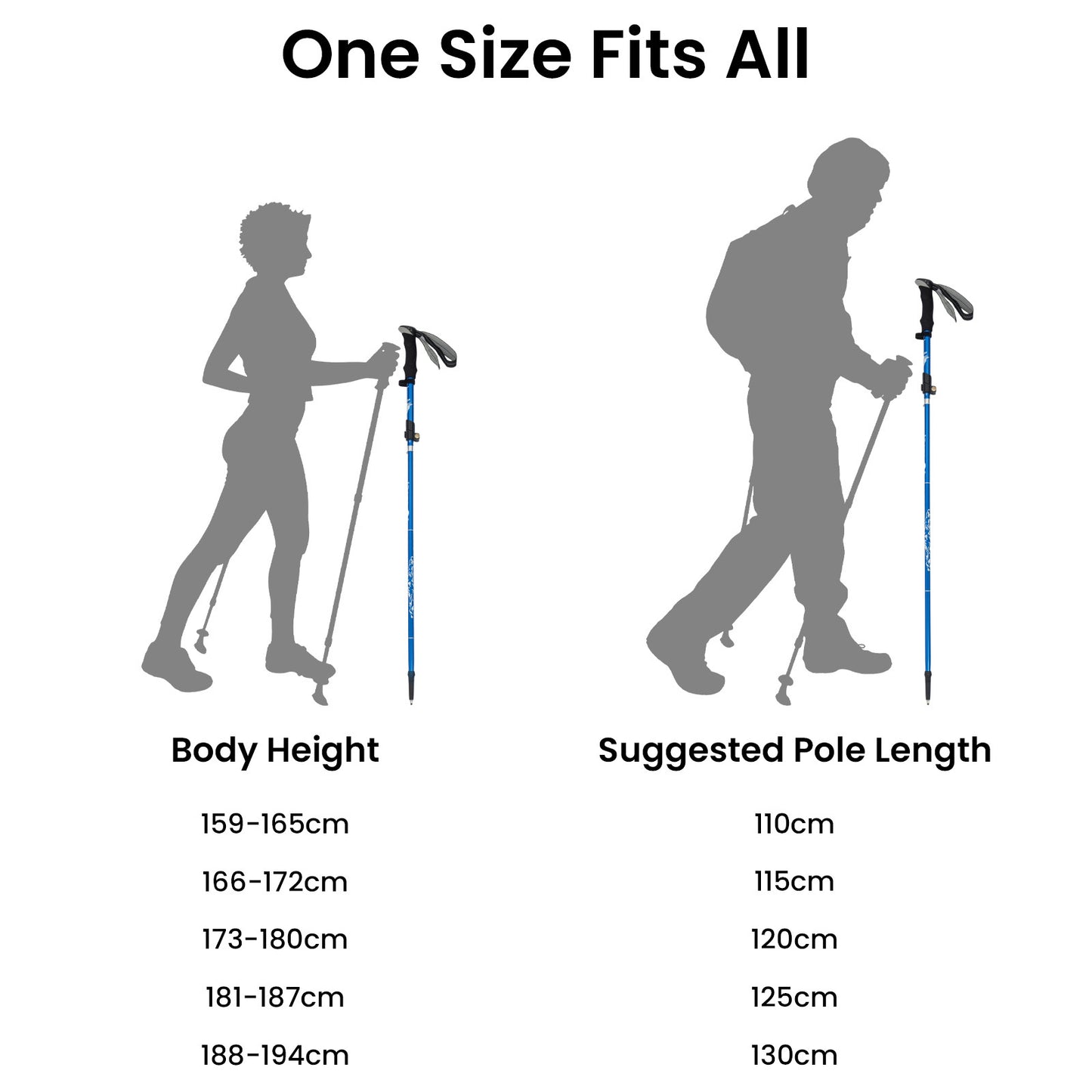 ALPINEFLEX - Ultra-Light Folding Trekking Poles Set