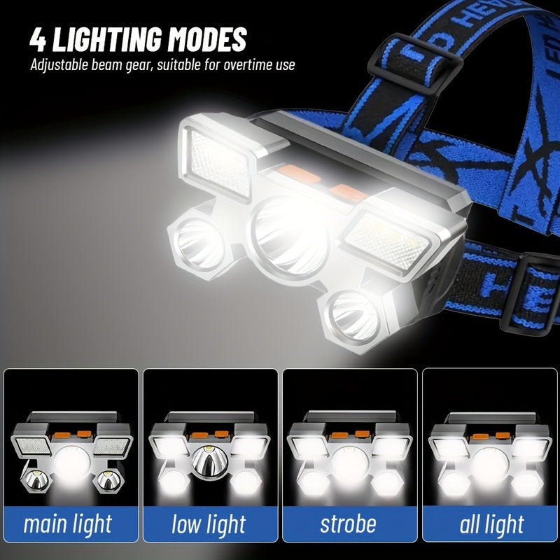 NIGHTBEAM – Rechargeable LED Headlamp 2 Pack