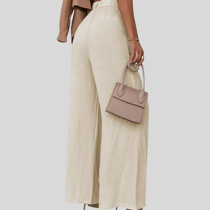 Pleated High Waist Pants