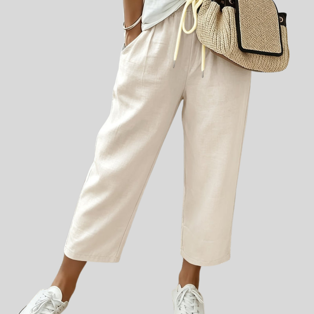 Cropped Office Wide Pants