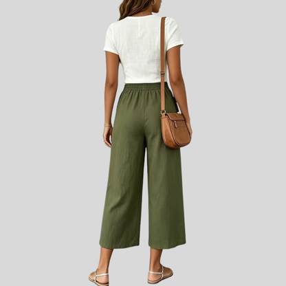 Casual Capri Wide Pants