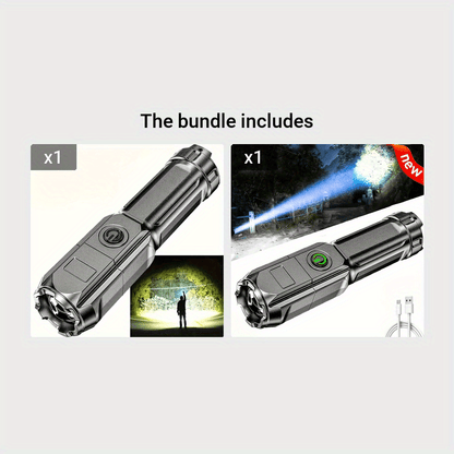 BEAMVOLT – Rechargeable Zoom Flashlight for Outdoor Lighting