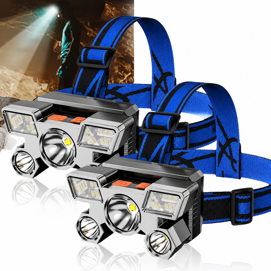 NIGHTBEAM – Rechargeable LED Headlamp 2 Pack