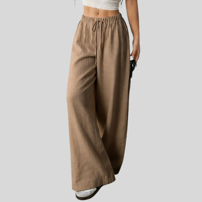 Drawstring Wide Leg Pants