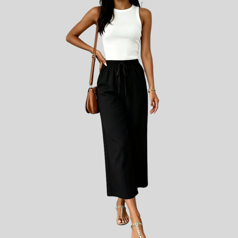 Casual Capri Wide Pants