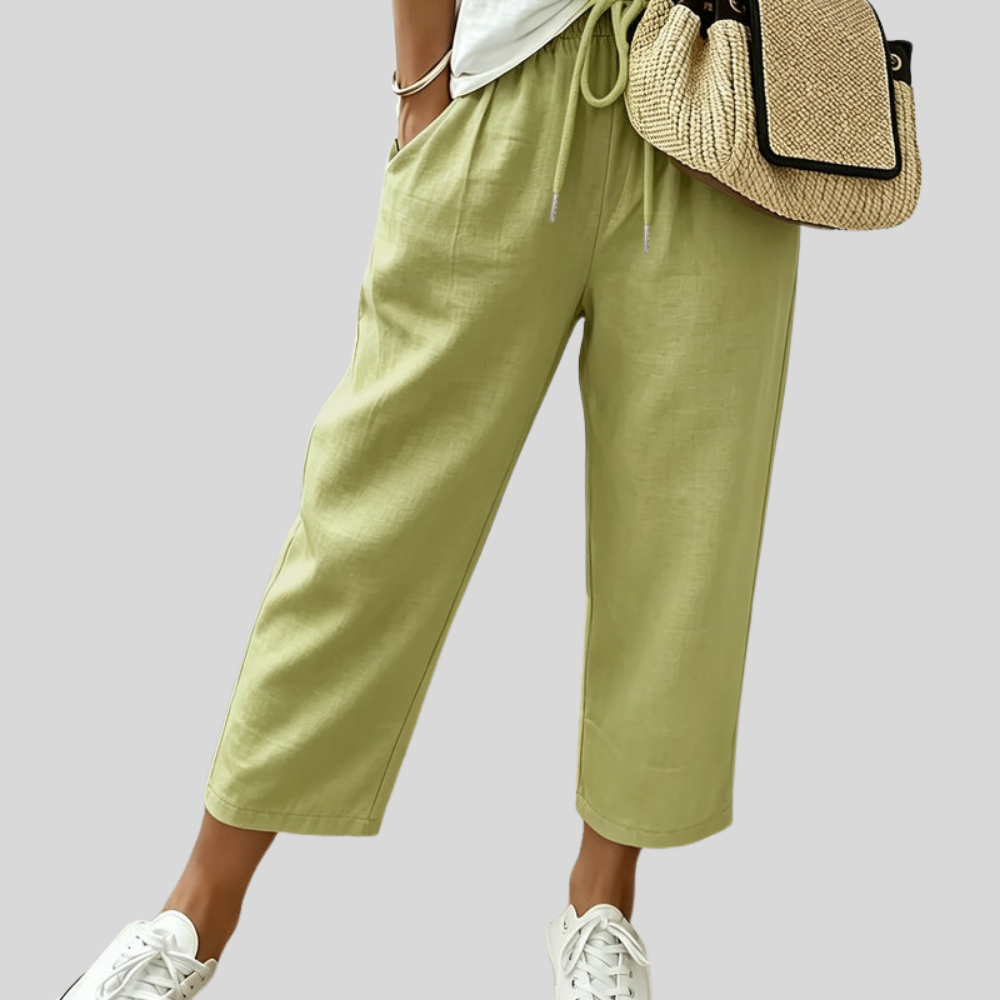 Cropped Office Wide Pants