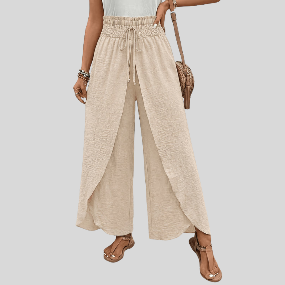 Split Palazzo Wide Pants