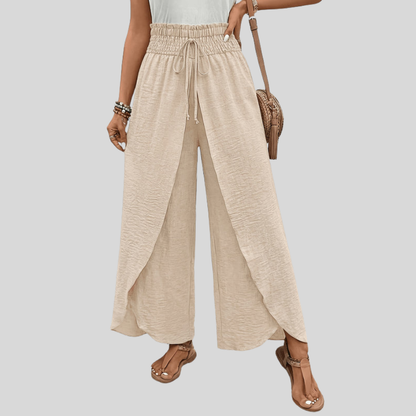 Split Palazzo Wide Pants