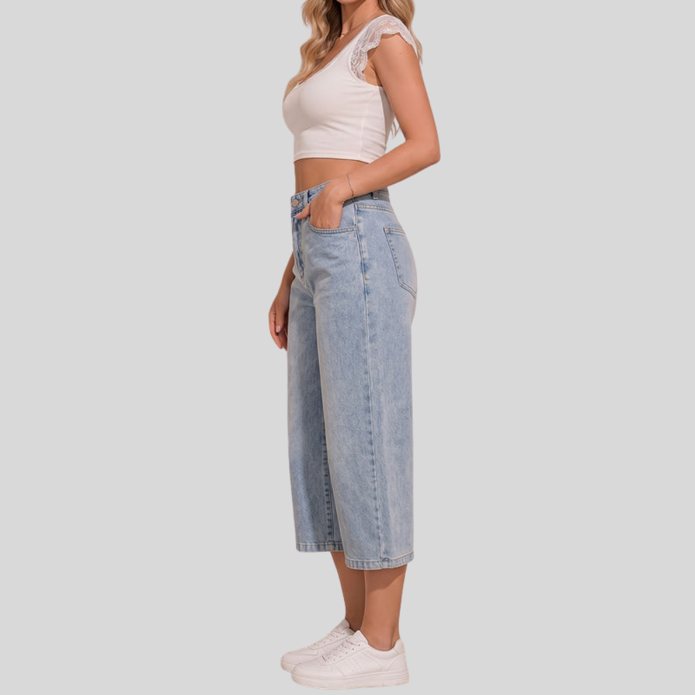 Denim Capri Summer Pants