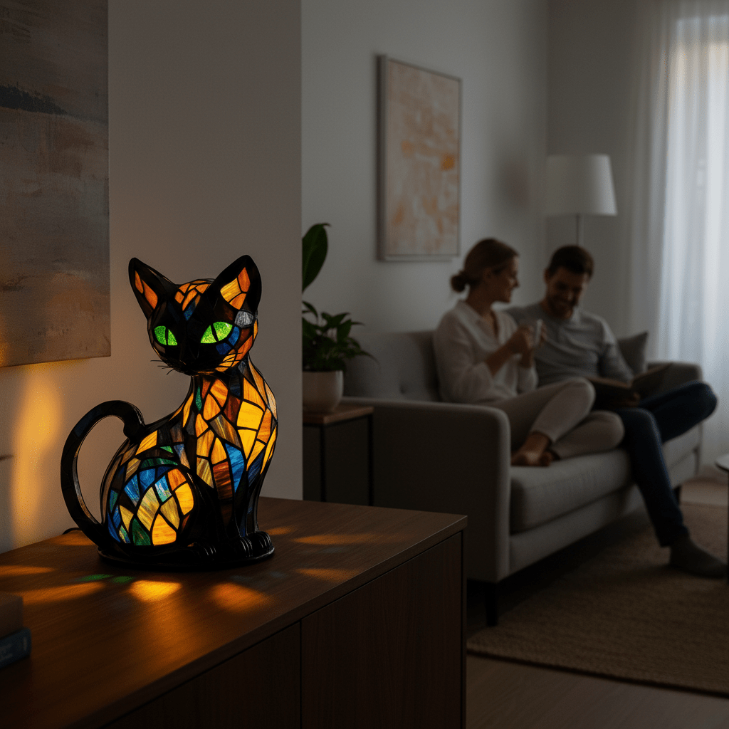 LUMIPAWS – Playful LED cat night lamp with gentle ambient glow