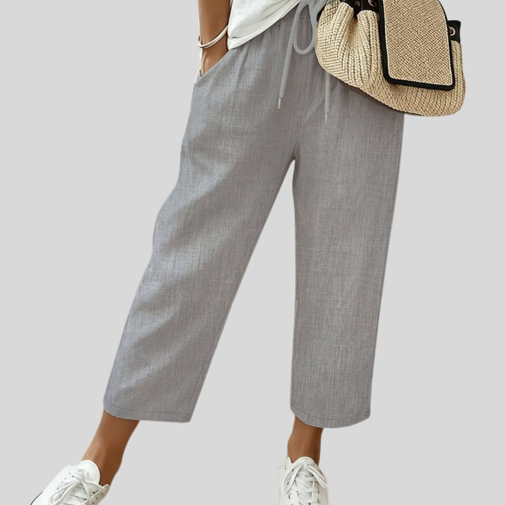 Cropped Office Wide Pants
