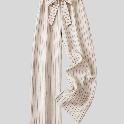High Waist Striped Pants
