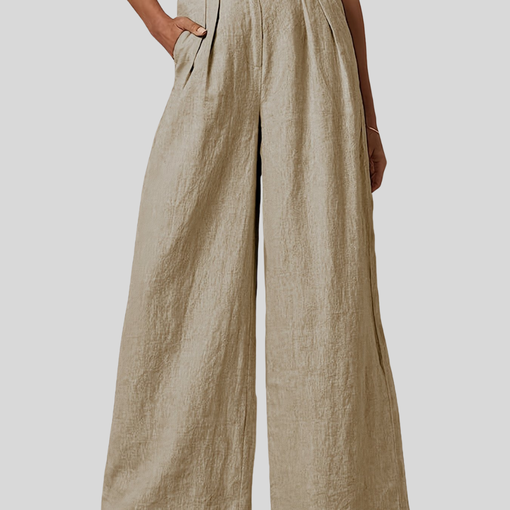 Pleated High Waist Pants