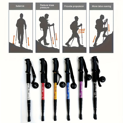 TRAILGRIP - Foldable Aluminum Hiking Stick
