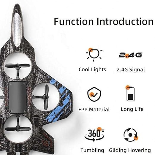 SKYSTRIKE – RC Fighter Jet with Gyro Stabilization for High-Speed Flight