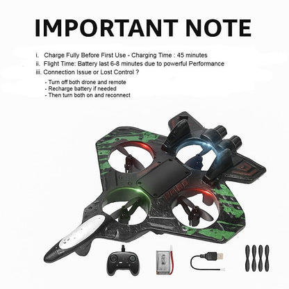 SKYSTRIKE – RC Fighter Jet with Gyro Stabilization for High-Speed Flight