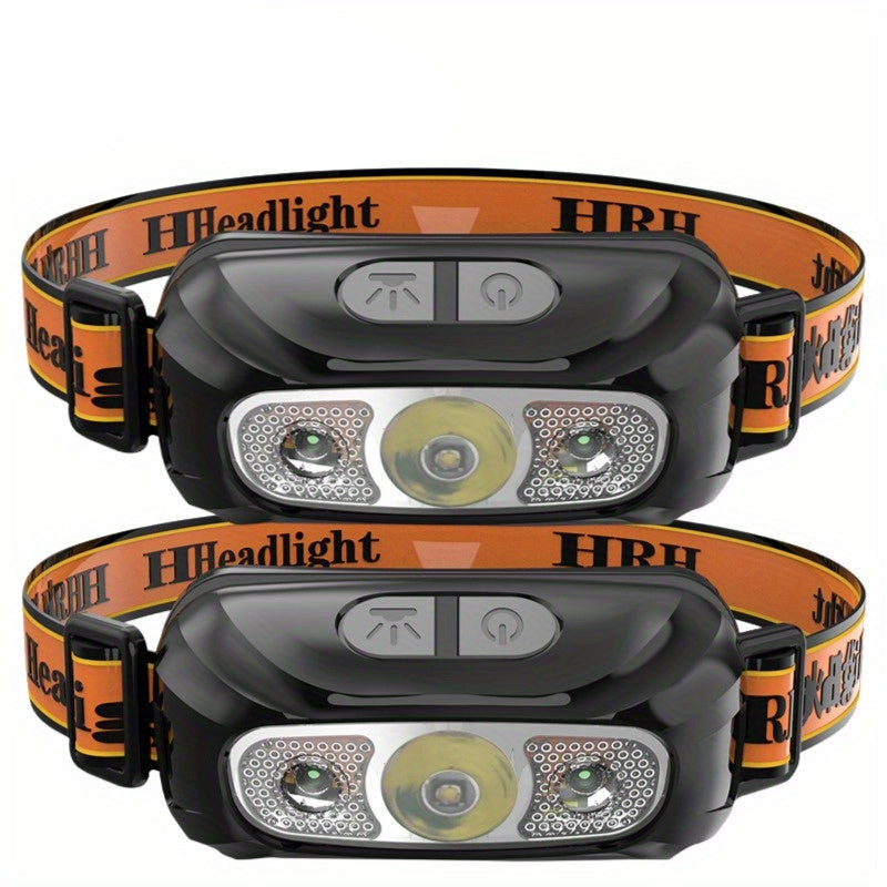 LUMITREK – Rechargeable LED Headlamp 2 Pack for Outdoor Lighting