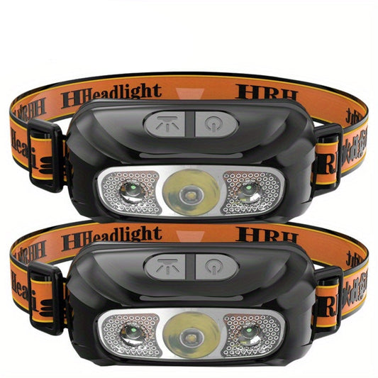LUMITREK – Rechargeable LED Headlamp 2 Pack for Outdoor Lighting