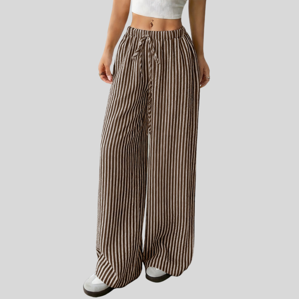 Drawstring Wide Leg Pants
