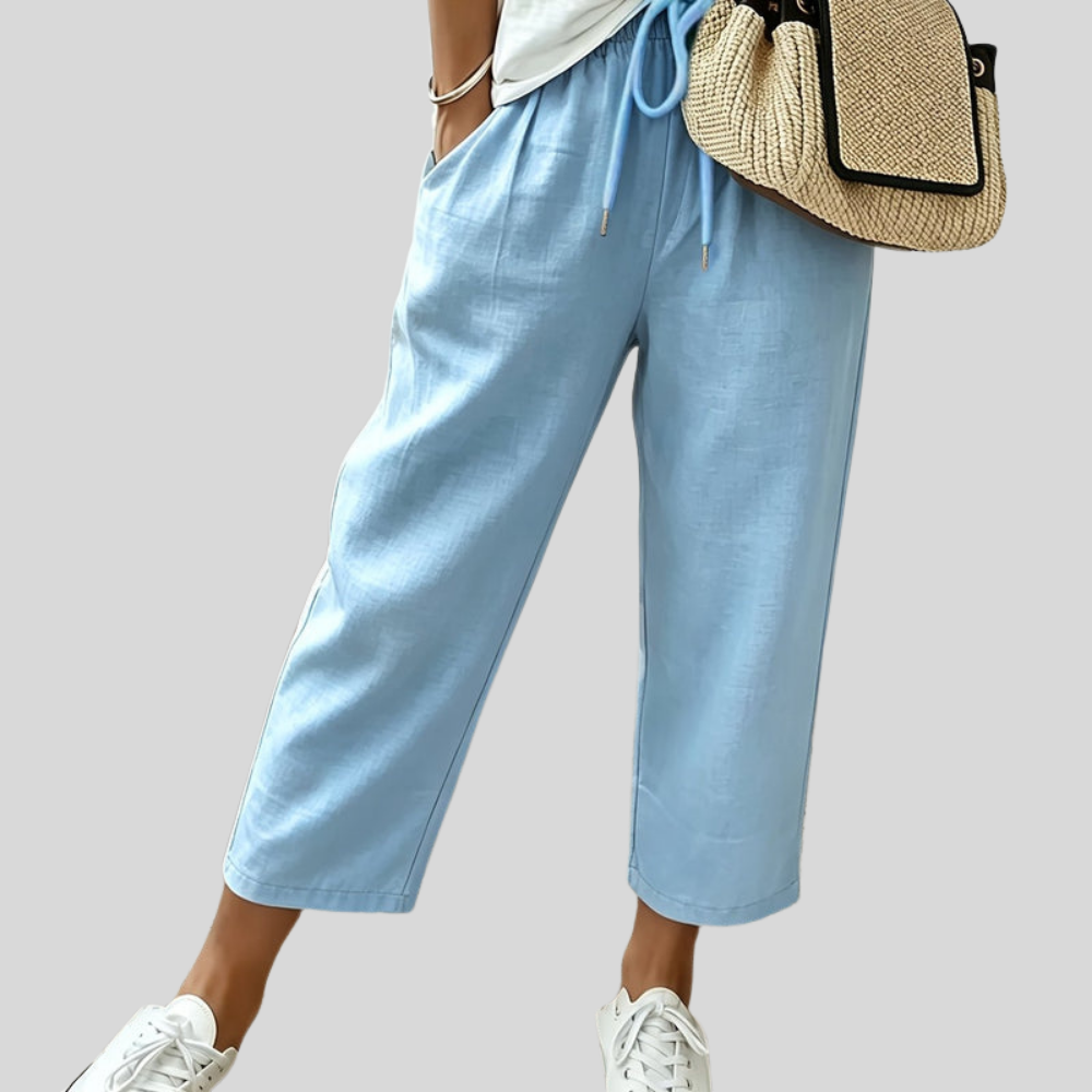 Cropped Office Wide Pants